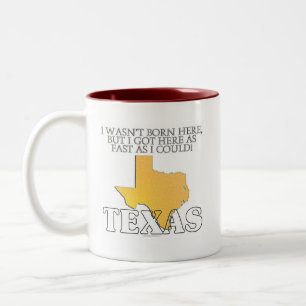 Tasse 2 Couleurs Je n'étais pas ici soutenu… le Texas
