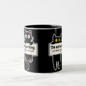 Tasse 2 Couleurs Je n'évite pas d'écrire : bande dessinée de l'écri (Centre)