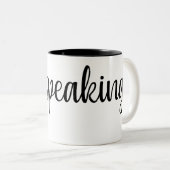 Tasse 2 Couleurs Je parle, Kamala Harris je parle (Devant droit)