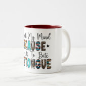 Tasse 2 Couleurs Je parle mon esprit (Devant droit)