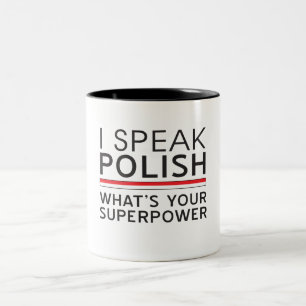 Tasse 2 Couleurs Je parle polonais ce qui est la votre