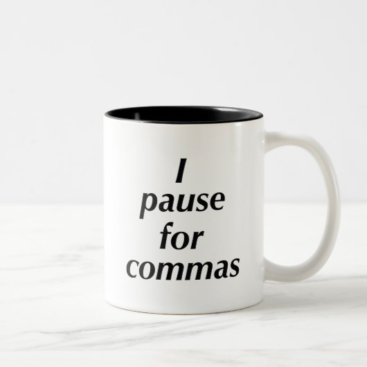 Tasse 2 Couleurs Je Pause Pour Les Commandes (Droit)