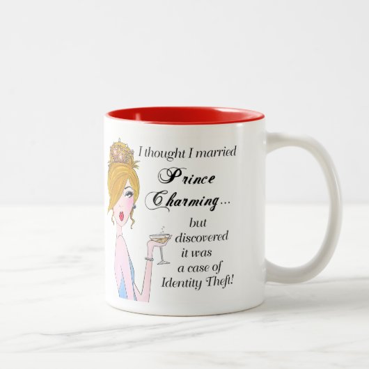 Tasse 2 Couleurs "Je Pensais Marier Prince Charming mais..." (Droit)