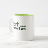 Tasse 2 Couleurs Je pète donc je suis (Devant gauche)