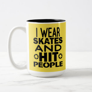 Tasse 2 Couleurs Je porte des raies et des personnes de coup,