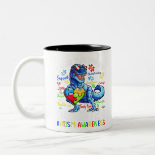 Tasse 2 Couleurs Je Porte Du Bleu Pour Ma Fille Sensibilisation sur