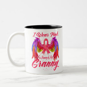 Tasse 2 Couleurs Je Porte Le Rose En Mémoire De Mon Grand-Mère Canc