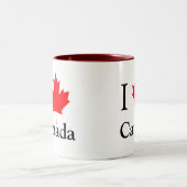 Tasse 2 Couleurs Je pousse des feuilles le Canada (Centre)