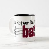 Tasse 2 Couleurs Je préfère jouer à mon banjo (Devant gauche)