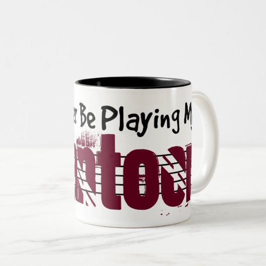 Tasse 2 Couleurs Je préfère jouer à mon Santoor (Devant droit)