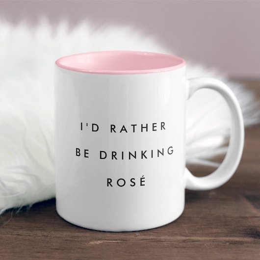 Tasse 2 Couleurs Je Préférerais Boire Du Rosé