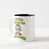 Tasse 2 Couleurs Je Préférerais Coder La Robotique (Devant gauche)
