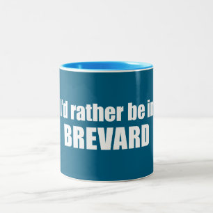 Tasse 2 Couleurs Je préférerais être à Brevard en Caroline du Nord