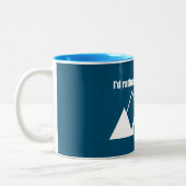 Tasse 2 Couleurs Je Préférerais Être À Canmore Mountain (Gauche)