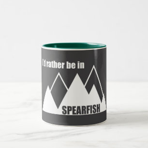 Tasse 2 Couleurs Je préférerais être à Spearfish, dans le Dakota du