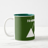 Tasse 2 Couleurs Je préférerais être à Yellowstone Mountain (Gauche)