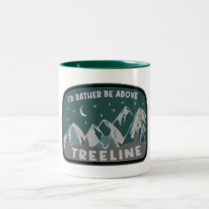 Tasse 2 Couleurs Je préférerais être au-dessus de Treeline