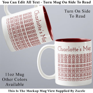 Tasse 2 Couleurs Je préférerais être en train de cuisiner & Message