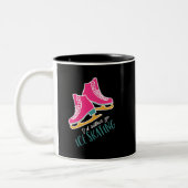 Tasse 2 Couleurs Je Préférerais Être Patinage Sur Glace Funny Skate (Gauche)