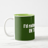 Tasse 2 Couleurs Je Préférerais Être Randonnée Dans Les Adirondacks (Gauche)