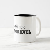 Tasse 2 Couleurs Je préférerais faire du vélo (Devant droit)