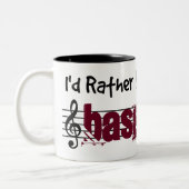 Tasse 2 Couleurs Je Préférerais Jouer Ma Basse Guitare (Gauche)