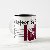 Tasse 2 Couleurs Je Préférerais Jouer Ma Lute (Devant gauche)