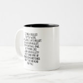 Tasse 2 Couleurs Je prendrais une balle pour ton sac (Devant gauche)