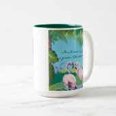 Tasse 2 Couleurs Je rêve d'un Noël Vert Personnalisé (Devant droit)