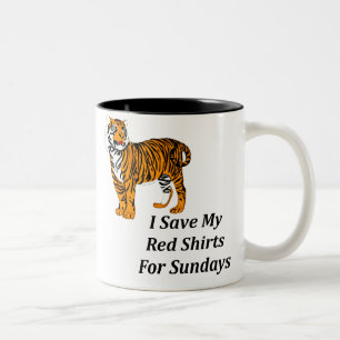Tasse 2 Couleurs Je sauve mes chemises rouges pour dimanche