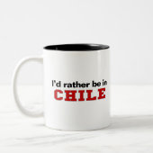 Tasse 2 Couleurs Je serais plutôt au Chili (Gauche)