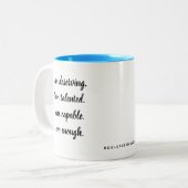 Tasse 2 Couleurs Je Suis Affirmation (Devant gauche)