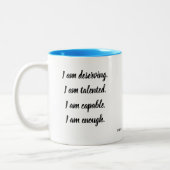 Tasse 2 Couleurs Je Suis Affirmation (Gauche)