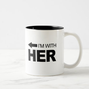 Tasse 2 Couleurs Je suis avec elle (à gauche)