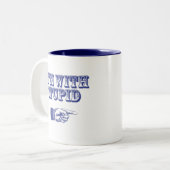 Tasse 2 Couleurs Je suis avec Stupid (Devant gauche)