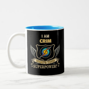 Tasse 2 Couleurs Je Suis CRIM Quel Est Votre Superpouvoir