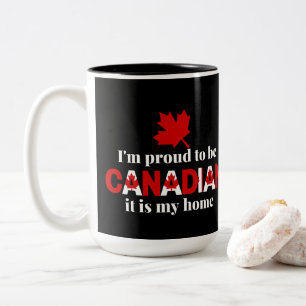 Tasse 2 Couleurs Je suis fier d'être Canadien