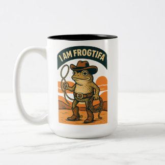 Tasse 2 Couleurs Je Suis Frogtifa Cowboy – Mème de Grenouille Drôle