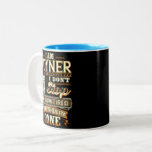 Tasse 2 Couleurs Je suis Joyner. Je ne m'arrête pas quand je suis f (Devant gauche)