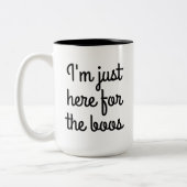 Tasse 2 Couleurs Je suis juste là pour les livres (Gauche)