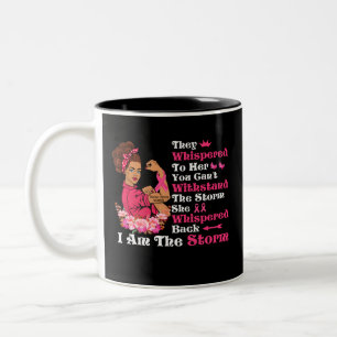 Tasse 2 Couleurs Je suis la tempête forte femmes guerrière du cance