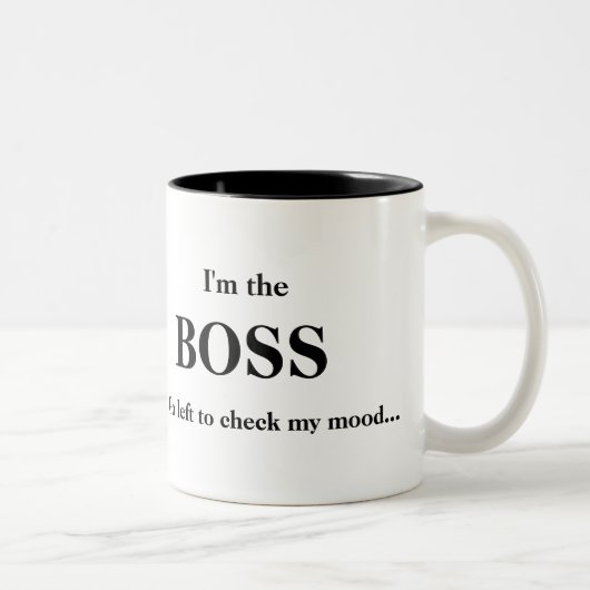 Tasse 2 Couleurs Je suis le PATRON (1) (Droit)