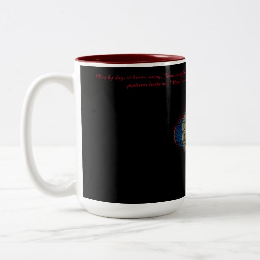 Tasse 2 Couleurs "Je suis le petit agneau" #2 de Jésus (Gauche)
