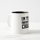 Tasse 2 Couleurs Je suis l'enfant préféré (Devant gauche)