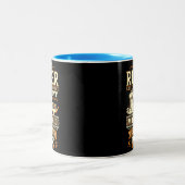 Tasse 2 Couleurs Je suis Rucker. Je ne m'arrête pas quand je suis f (Centre)