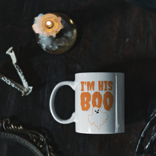 Tasse 2 Couleurs Je suis sa femme d'Halloween Fantôme de Boo