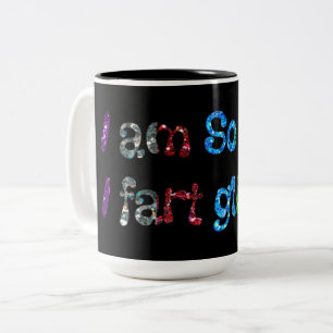 Tasse 2 Couleurs Je suis si gay que je péte des paillettes Humour g