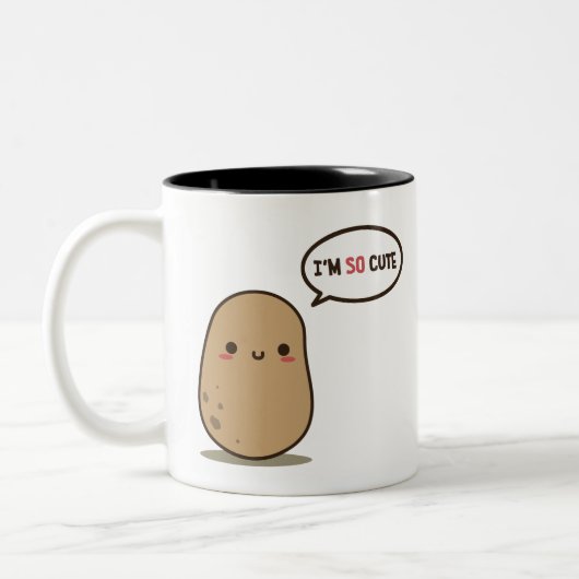 Tasse 2 Couleurs Je suis si mignonne patate (Gauche)
