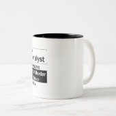 Tasse 2 Couleurs Je suis un analyste d'affaires (Devant droit)