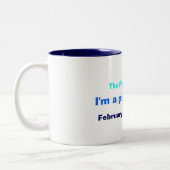 Tasse 2 Couleurs Je suis un bébé de Poissons ! ! (Gauche)